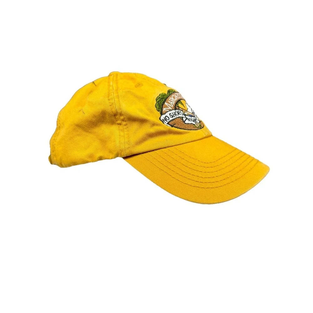 Jimmy Buffett Margaritaville No Shoes No Shirt No Problem Cancun Hat Cap Yellow